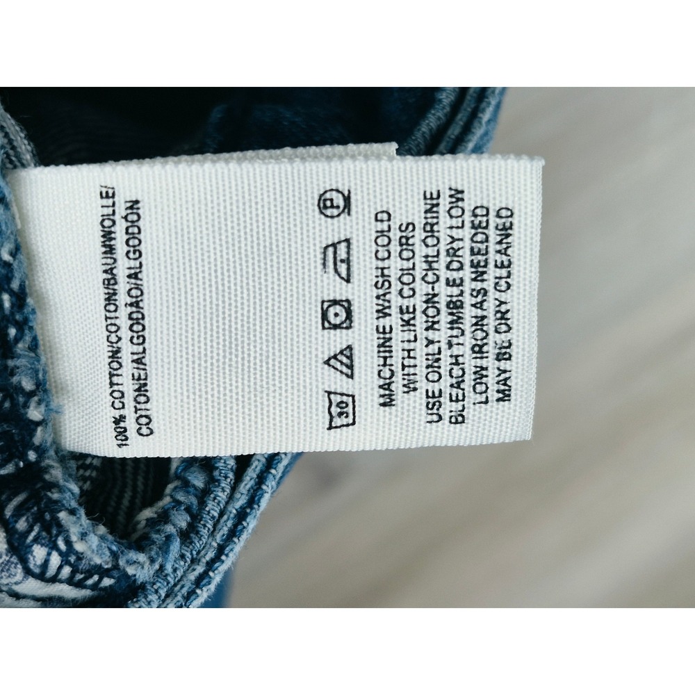 We The Free Denim Mini Skirt Women 30 Blue Excellent Belted Pleated - Picture 3 of 6